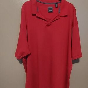 Vintage Arrow USA 1851 Men's Short Sleeve Polo Style Collard Shirt, Red, Size XL